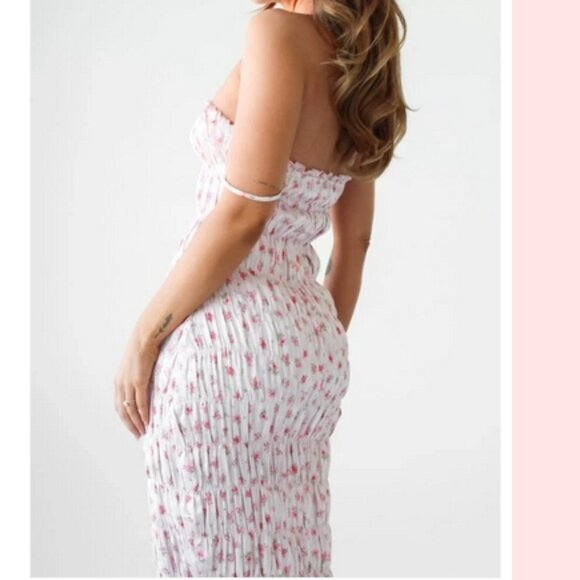 Rumored Marionette Midi Dress Size S Candied Carnation New - Picture 4 of 9